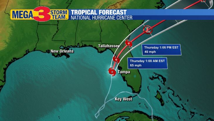 Tropical Storm Eta Forecast from the National Hurricane Center
